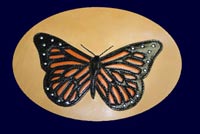 Handcrafted Monarch Butterfly Inlay