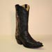 Handmade Black Hornback Alligator Cowboy Boot