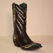 Brown Cream and Green Calf Custom Made Cowboy Boot 