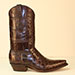custom seamless aliigator belly cowboy boot