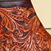 full custom hand tooled cognac botine boot