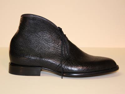 Black Taurus Bull Shoulder Custom Men's Shoe