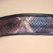 handmade metallic purple python purse strap