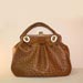 Saddle Tan Mad Dog Ostrich Custom Made Handbag