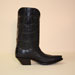 Handmade Cowboy Boot Black Alligator Belly Full Skin Seamless