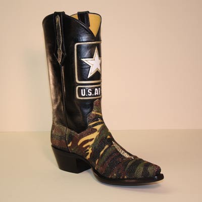 Lugus Mercury Handmade Boots - Custom Cowboy Boots - Army ...