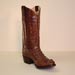 Handmade Brown Hornback Alligator Cowboy Boot