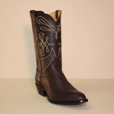 Chocolate Brown Calf Custom Hand Stitched Cowboy Boot