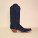 handcrafted custom cashmere suede cowboy boot