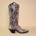 Custom Python Cowboy Boot with French Toe