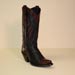 Black Deerskin and Chocolate Brown Alligator Custom Cowboy Boot