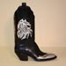 Dressy Custom Cowboy Boot with Silver Horse Overlay