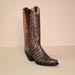 Antiqued Gold Caiman Custom Made Cowboy Boot