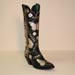 Handmade Inlayed and Overlayed Gold Green Dressy Cowboy Boot