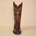 Handmade Shell Cordovan Cowboy Boot with Inlayed Cognac Goat Shaft