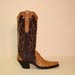 Custom Made Full Quill Saddle Tan Mad Dog Ostrich Custom Cowboy Boot