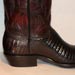 Black Cherry Tezu Lizard and Buffalo Custom Made Cowboy Boot