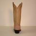 Custom Cowboy Boot Saddle Tan Rough Out with Dark Brown Sole