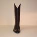 Handmade Brown Buffalo Cowboy Boot with Saddle