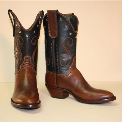Tan Vintage Buffalo Shorty Custom Cowboy Boot
