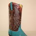Smooth Turquoise Stingray with Tan Vintage Buffalo Custom Cowboy Boot
