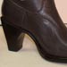 tall top brown calf lcustom adies dress boot with suede collar and 3 inch heel