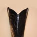 Black Alligator Belly Custom Cowboy Boot with Hand Corded Top