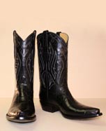 black alligator tail custom cowboy boots