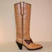 handmade tan fashion monarch cowboy dress boot