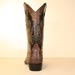 Safari Tan Crocdile Belly Handmade Custom Cowboy Boot with Crocodile Inlays and Collar