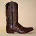 custom nicotine pin ostrich handmade cowboy boots with inlayed tops