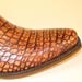 vintage cognac alligator handmade custom cowboy boot with Texas Star conchos