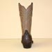 handcrafted cowboy boot of chocolate elephant and tiburstone kid