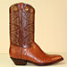 cognac alligator custom made cowboy boots