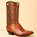handmade alligator cowboy boots cognac and chocolate brown kasur buffalo handstitched shafts