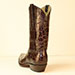 handmade seamless chocolate alligator belly cowboy boot