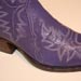 Handmade Purple Lambskin Custom Cowboy Botine
