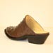custom made slip-on tabac ostrich mule shoe