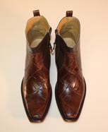 Brown Alligator Shoe Boot