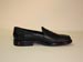 Custom Made Men's Shoe Black Taurus Bull Shoulder Penny Loafer