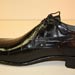 custom made men's dress shoe black alligator belly 