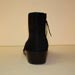 black suede custom made zippered men's ankle boot
