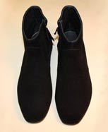 black suede custom mj shoe boot